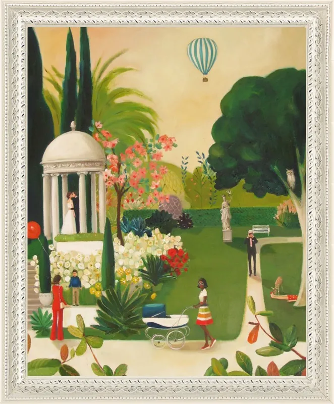 A Fainting in the Botanical Gardens by Janet Hill for Artfully Walls
