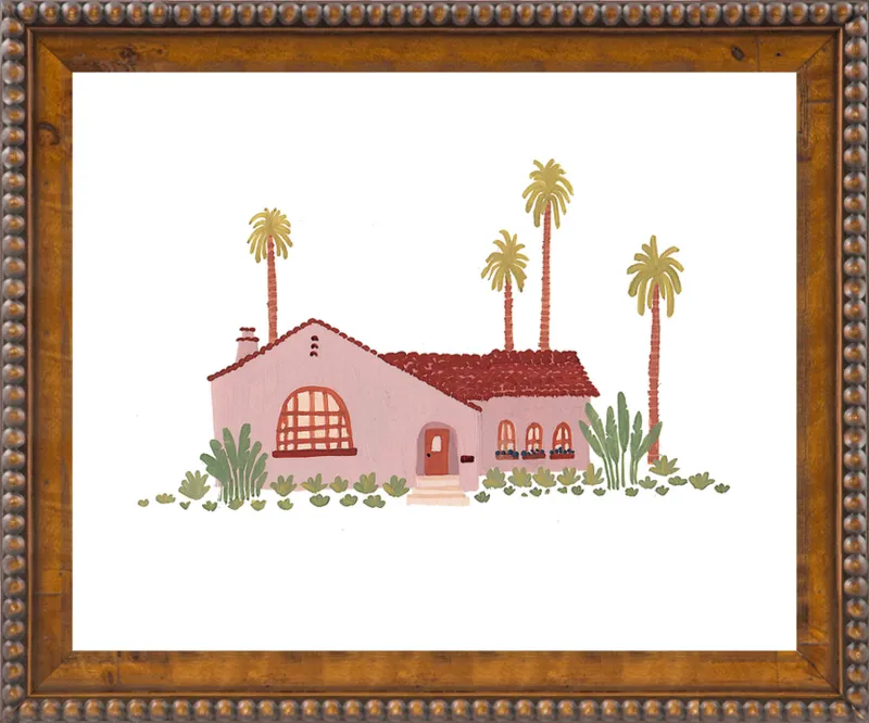 Pink Bungalow by Taylor Ann for Artfully Walls