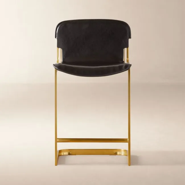 Rake Black Counter Stool by Kravitz Design
