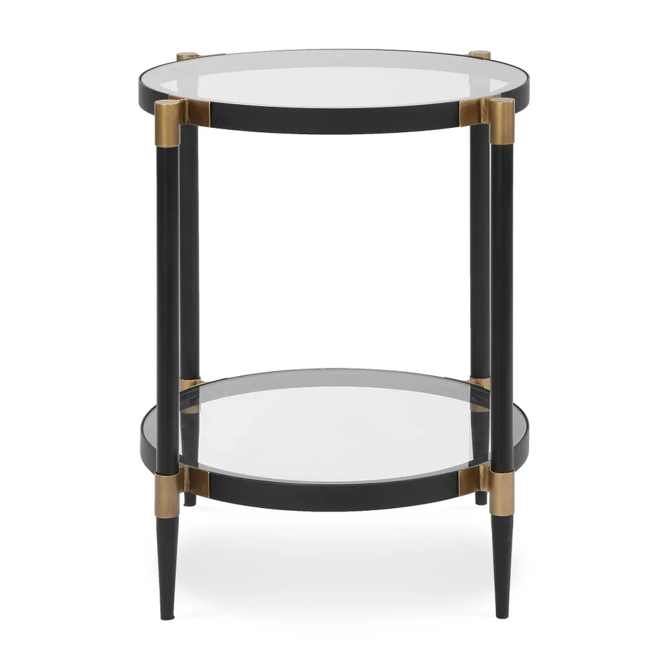 Chadid Round Glass Side Table