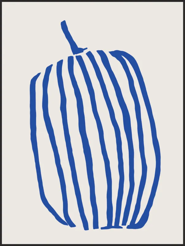 Striped pumpkin by Jessica Nielsen for Artfully Walls