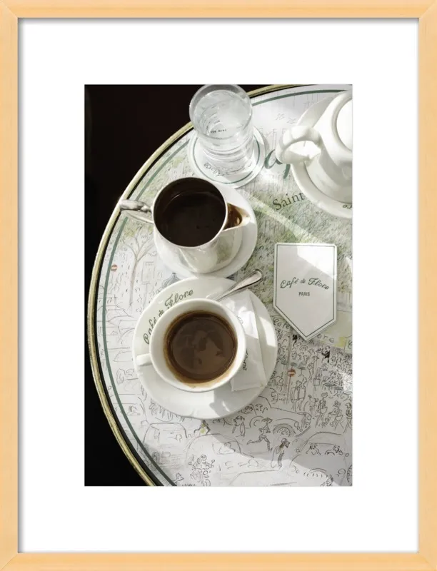 Chocolat chaud au Café de Flore by Lauren & Annael Tolila for Artfully Walls