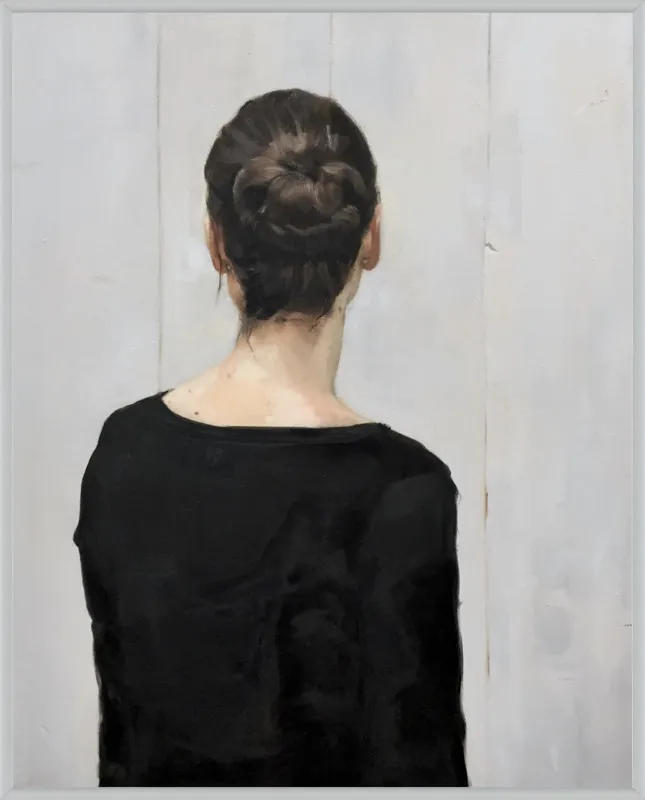 Portrait of a young woman by Philine van der Vegte for Artfully Walls