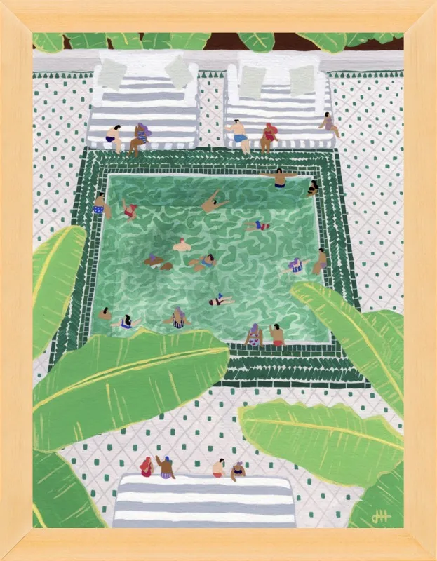 Green Riad by Joanne Ho for Artfully Walls