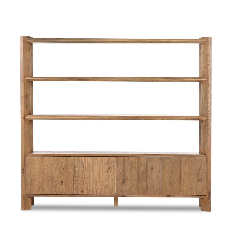 Orwin Wide Bookshelf - Worn Oak