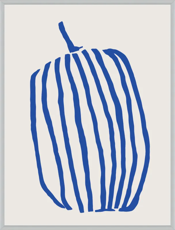 Striped pumpkin by Jessica Nielsen for Artfully Walls