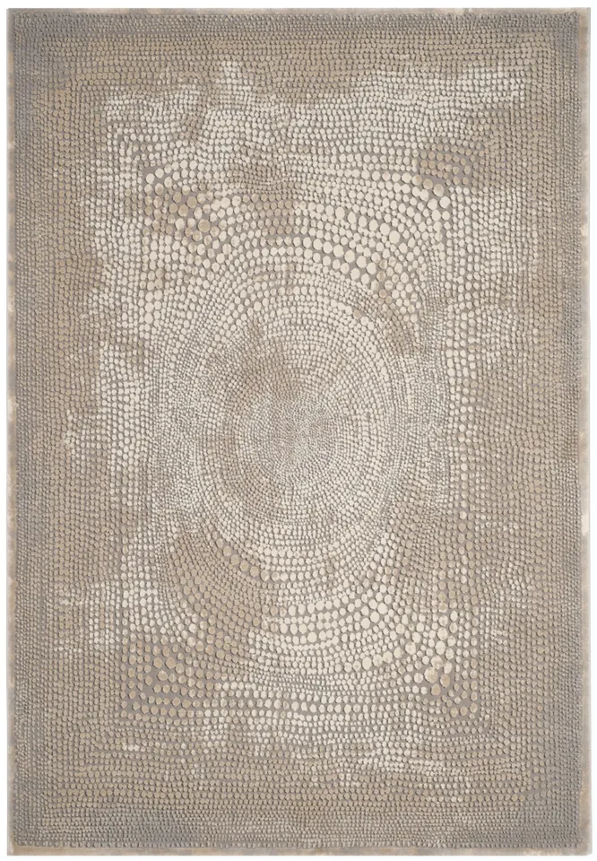Arlo Home Woven Area Rug, MDW333A, Ivory/Grey,  6' 7" X 9'