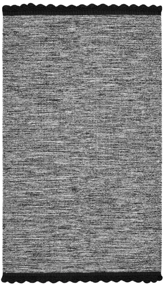 Arlo Home Hand Woven Area Rug, MTK615A, Black,  3' X 5'