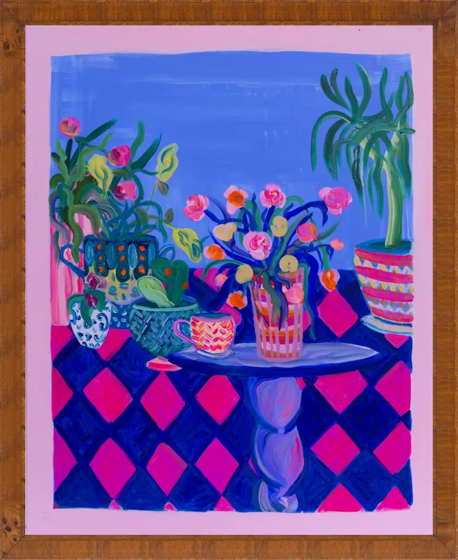 Pots and Plants painting by Davina Shefet for Artfully Walls