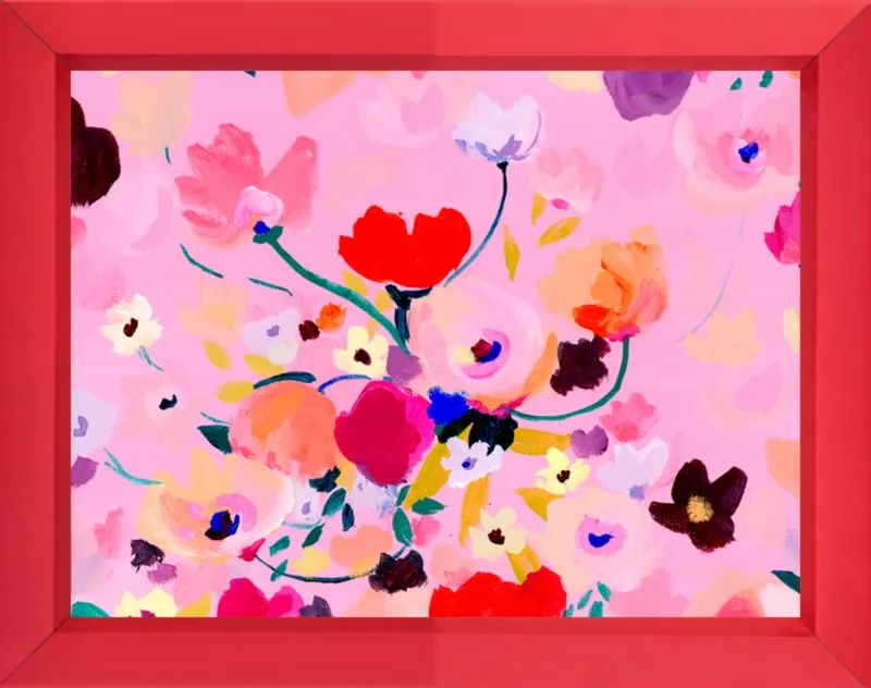 Pink Posey by KT Smail for Artfully Walls