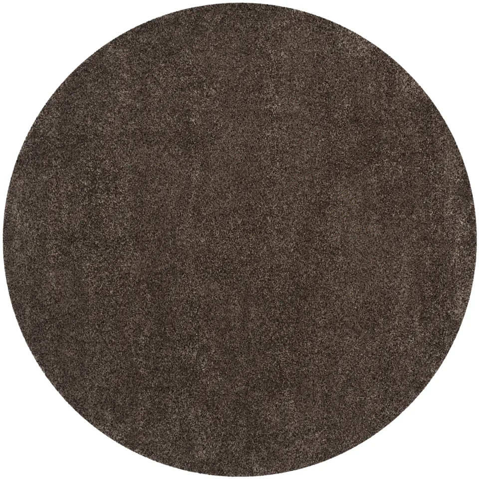 Arlo Home Woven Area Rug, SGN725-8181, Mushroom,  6' 7" X 6' 7" Round