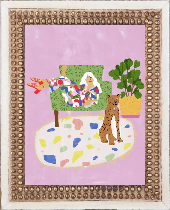 Lady and her tiger by Alja Horvat for Artfully Walls