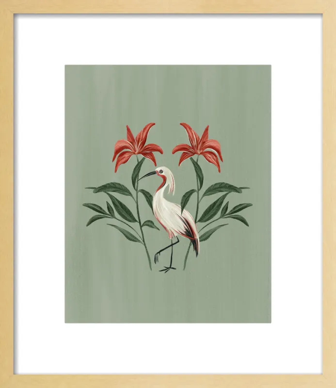 Tropical Crane by Nancy Noreth for Artfully Walls