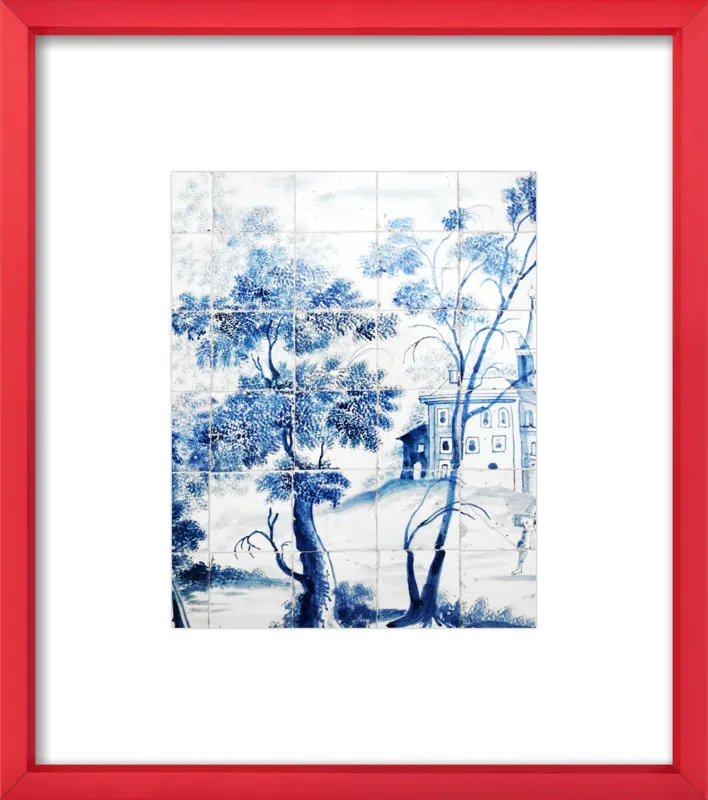 Lisbon Blue Tiles Two by Lupen Grainne for Artfully Walls