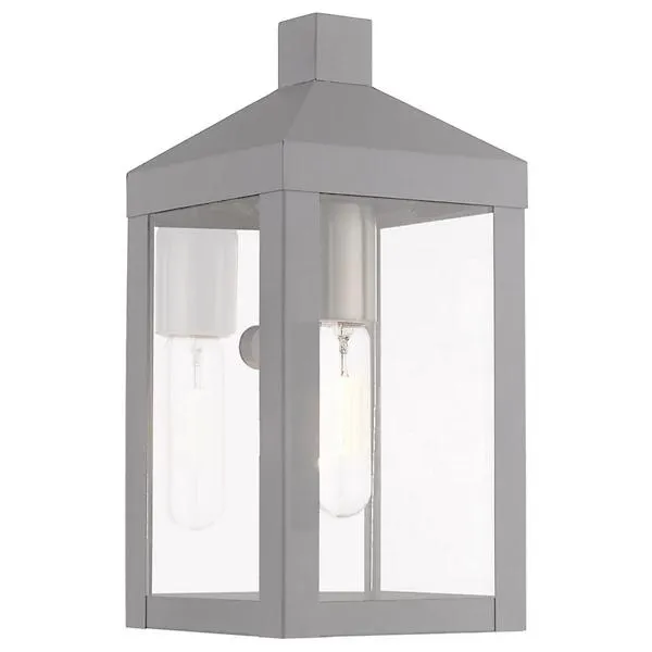 James Clear Glass Outdoor Wall Sconce