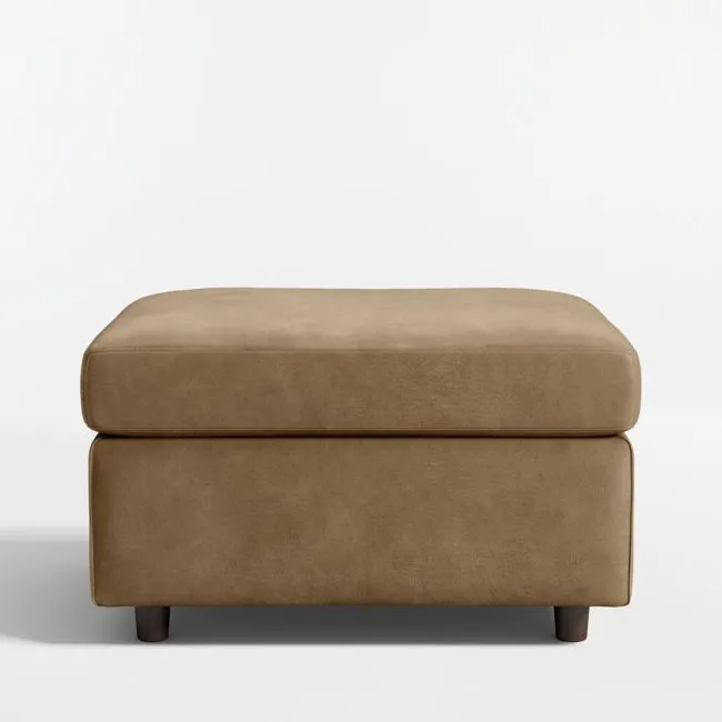 Barrett II 28" Leather Ottoman