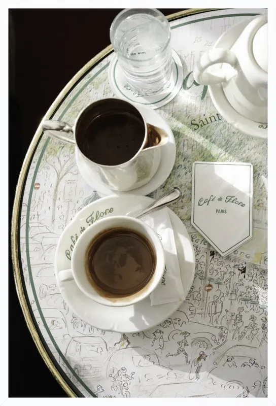Chocolat chaud au Café de Flore by Lauren & Annael Tolila for Artfully Walls