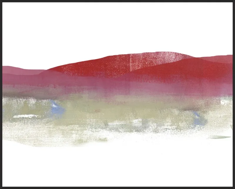 Red Mountains by Jacquie Gouveia for Artfully Walls