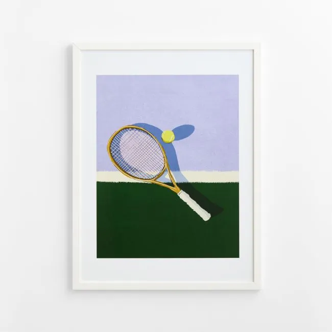 Purple Match Ready White Framed Wall Art Print 30" x 40" by Venus Williams