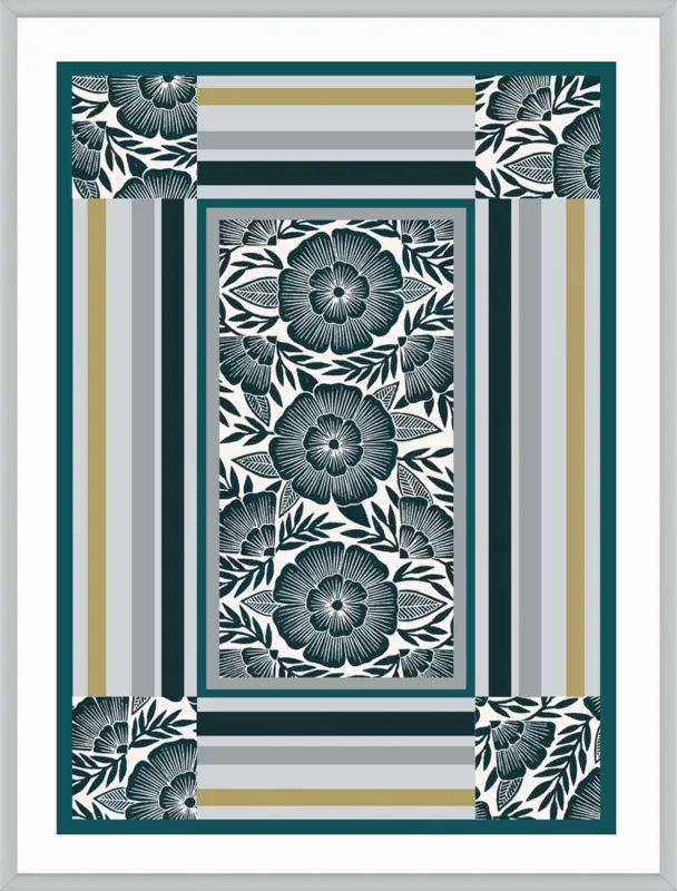 Botanical Frame 1 by Katharine Watson for Artfully Walls