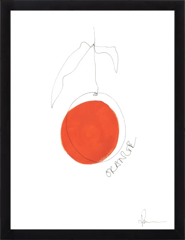 Orange by Polly Mann for Artfully Walls