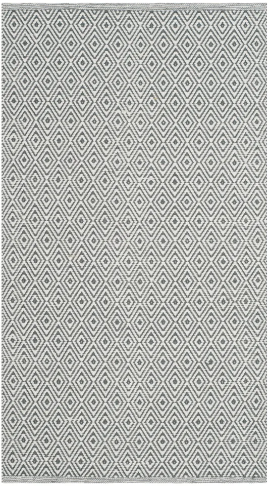 Arlo Home Hand Woven Area Rug, MTK515C, Ivory/Grey,  2' 6" X 4'