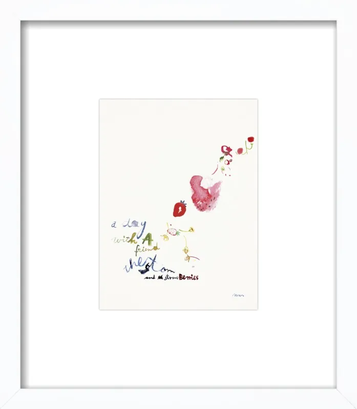 Strawberry Summer Storm by META WRABER for Artfully Walls