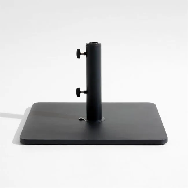 Square Black Metal Outdoor Patio Umbrella Base
