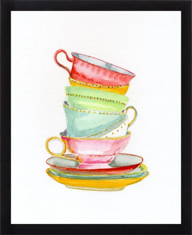 Teacups by Miri Eshet for Artfully Walls