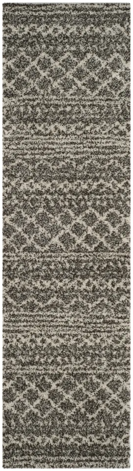 Arlo Home Woven Area Rug, ASG741B, Brown/Ivory,  2' 3" X 8'