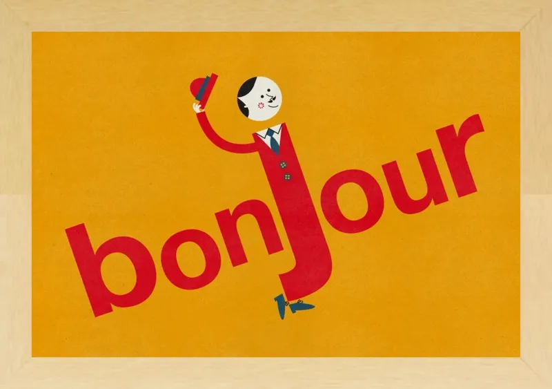 Bonjour by Blanca Gómez for Artfully Walls