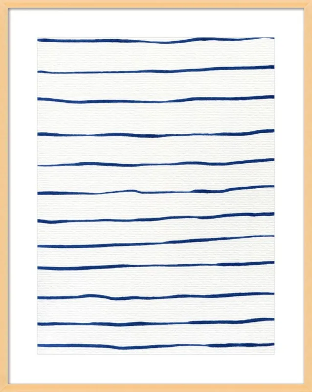 Blue Stripes by Georgiana Paraschiv for Artfully Walls