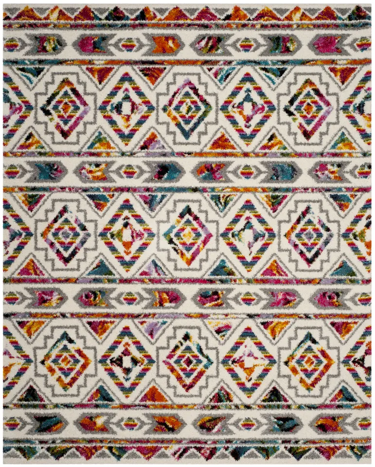 Arlo Home Woven Area Rug, FSG365A, Cream/Multi,  9' X 12'