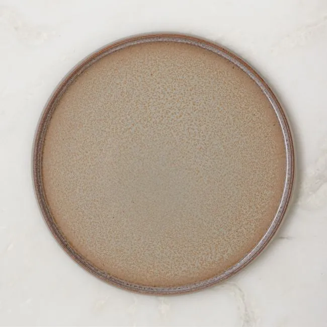 Prado Tan Dinner Plate with Reactive Glaze