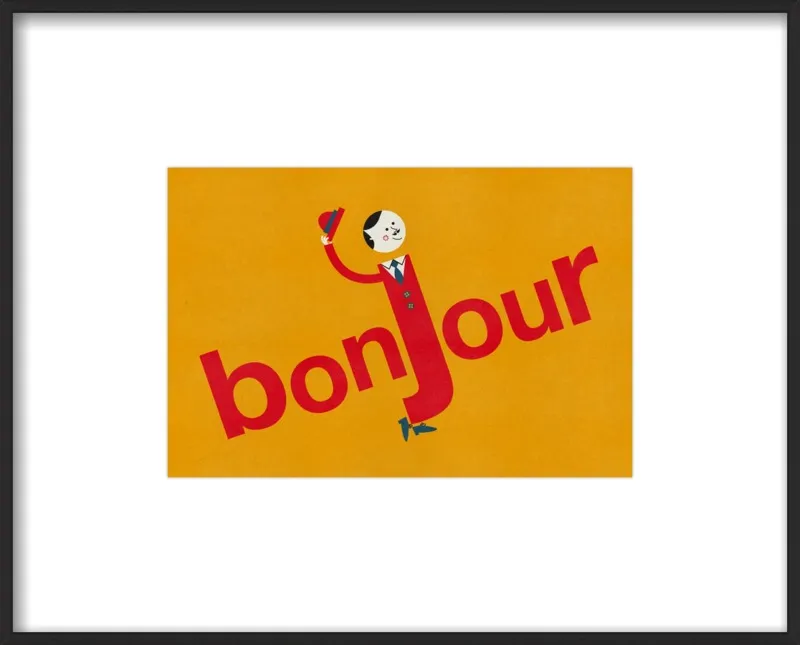 Bonjour by Blanca Gómez for Artfully Walls