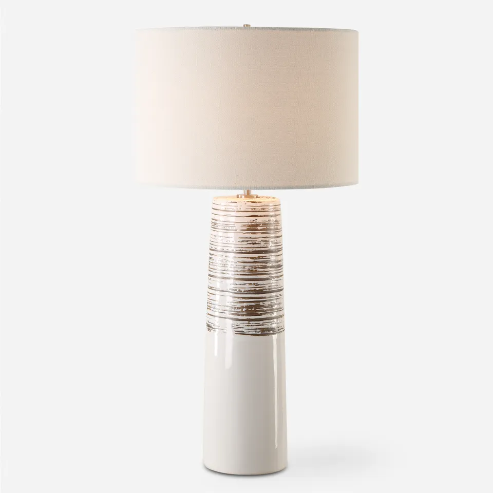 Haven White Glaze Table Lamp