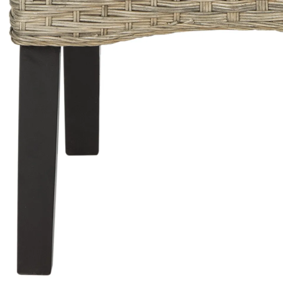 Ilya Wicker Dining Chair, Set Of 2 - Grey