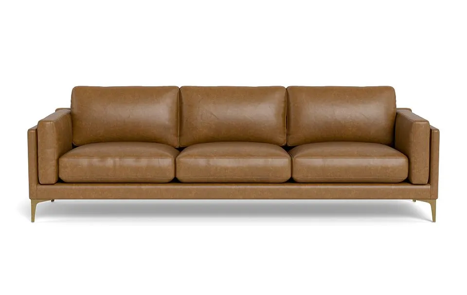 Gaby Leather 3-Seat Sofa