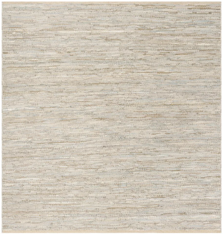 Arlo Home Hand Woven Area Rug, VTL105B, Beige,  6' X 6' Square