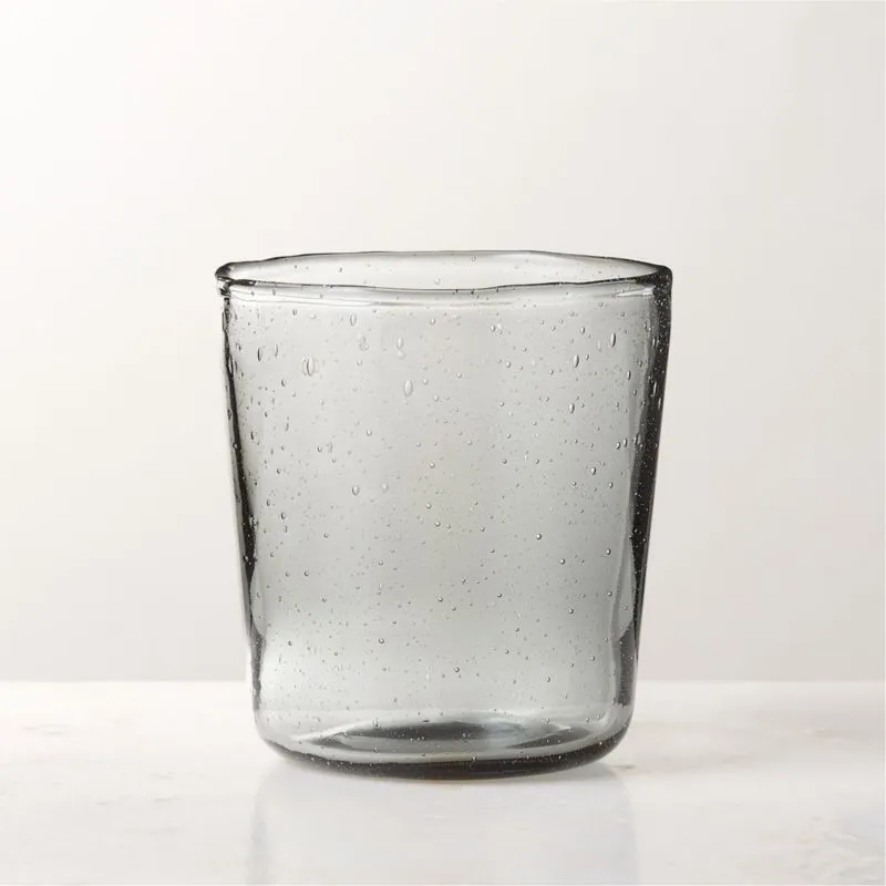 Del Mar Blue Recycled Double Old-Fashioned Glass