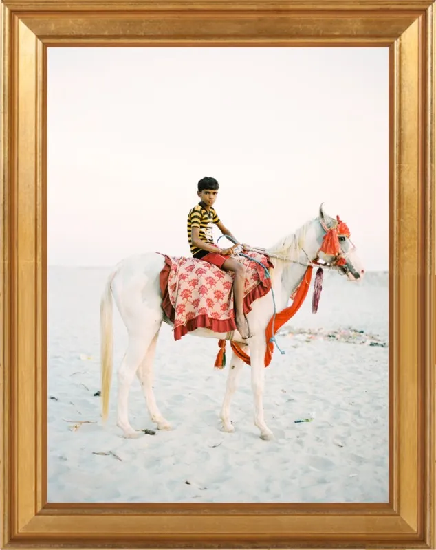 Boy on Horse by Andrew Jacona for Artfully Walls