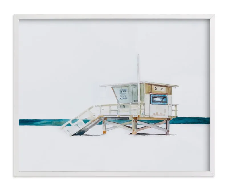 Hermosa Beach Lifeguard Tower Limited Edition Fine Art Print