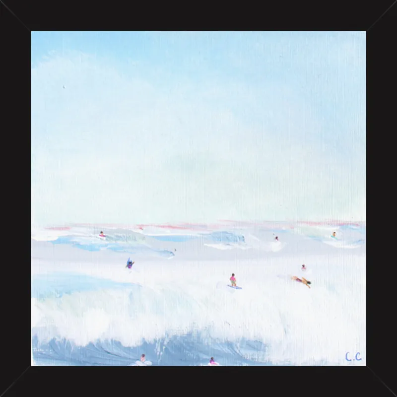 Soft Blue Surf  by Caroline Chriss  for Artfully Walls