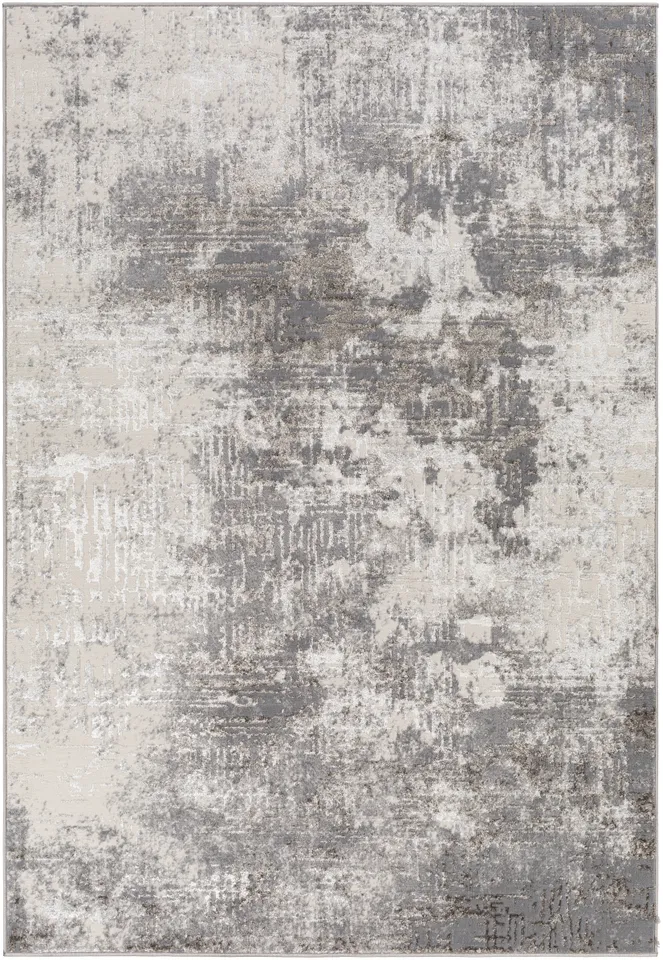 Firenze Gray Indoor 6'7" x 9'2" Machine Woven Rug