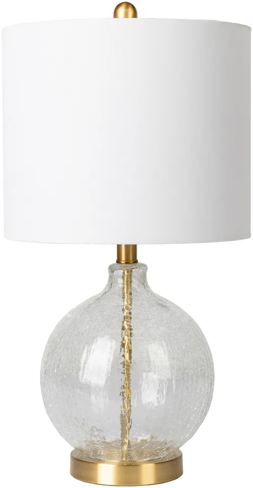 Enid Clear Crackle 23"H x 14"W x 14"D Accent Table Lamp