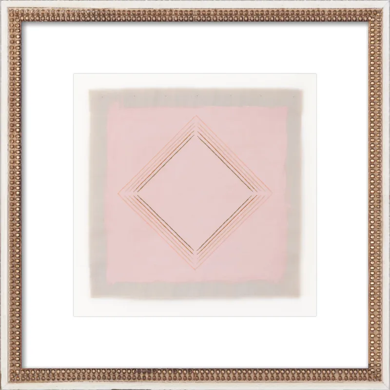 Pink with Peach Diamond by Emily Keating Snyder for Artfully Walls