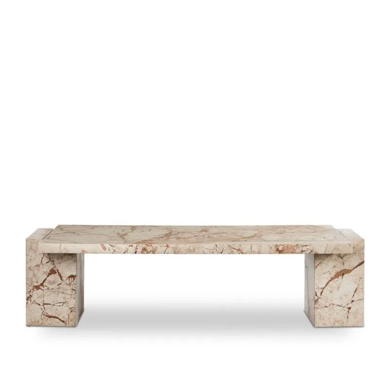 Romano Marble 61" Rectangular Coffee Table
