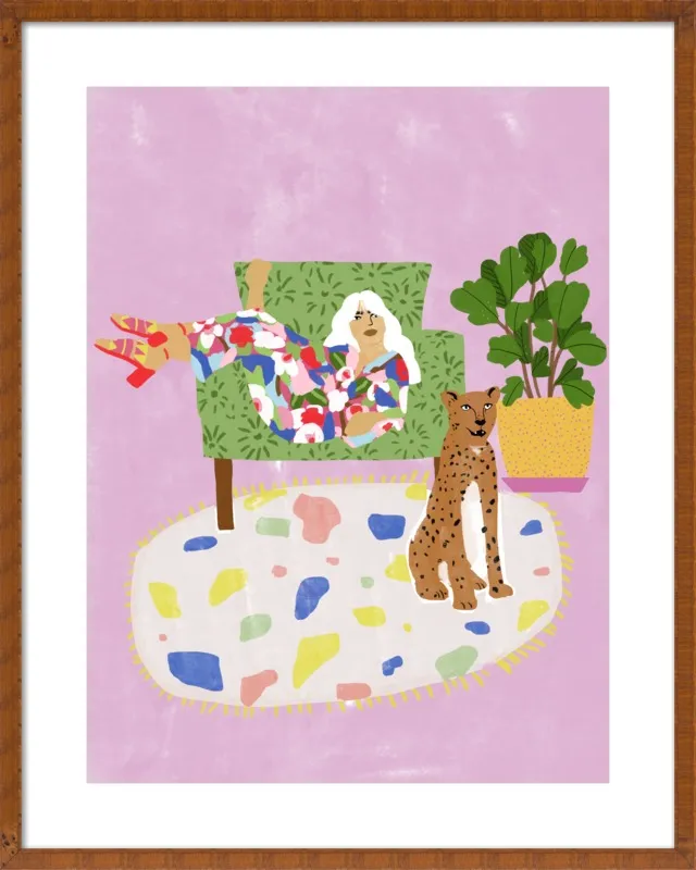Lady and her tiger by Alja Horvat for Artfully Walls