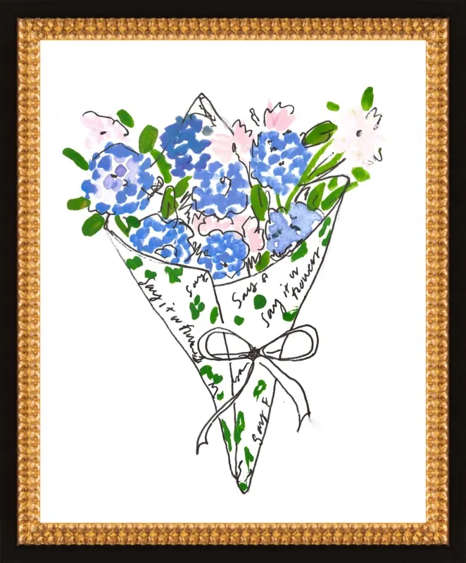 Bodega Flowers in Blue by Larsen McDowell for Artfully Walls