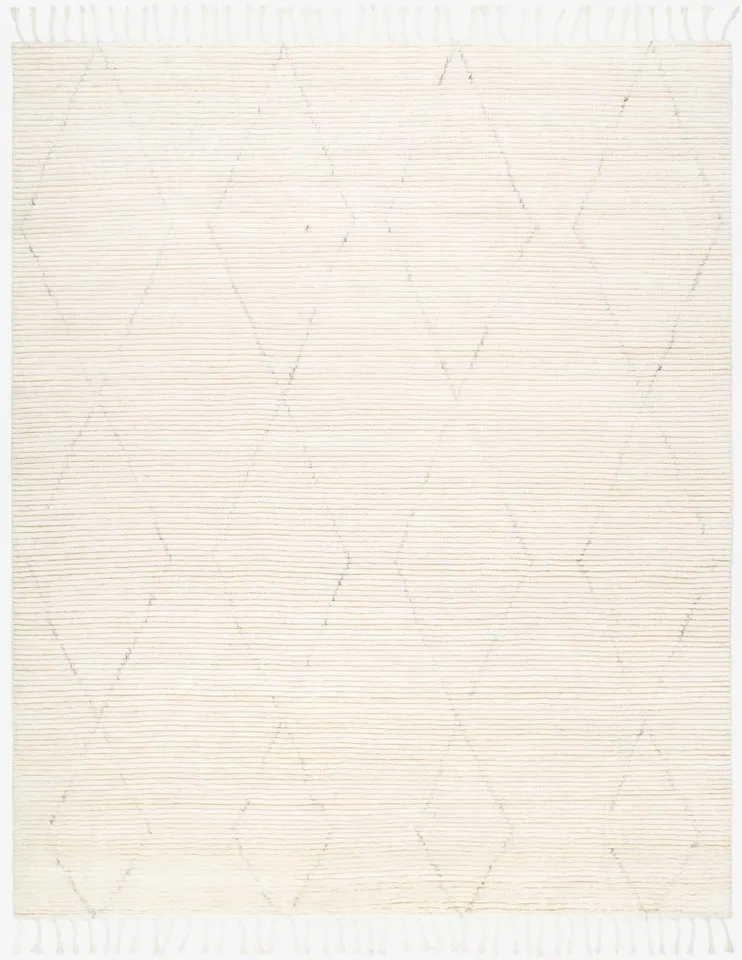 Camille Beige Indoor 5' x 7'6" Handmade Rug